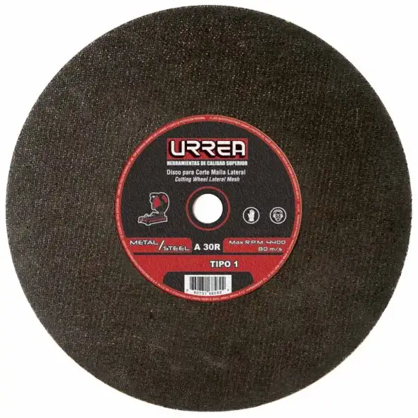 Disco abrasivo tipo 1 para metal 14 x 7/64 uso pesado URREA U758