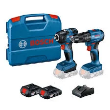 Combo Bosch de Rotomartillo GSB 185-LI + Llave impacto GDR 18V-200, con 2 Baterías y maletín