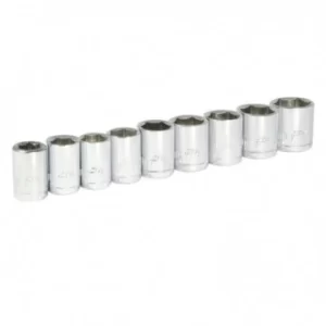 JUEGO DE 9 DADOS CUADRO DE 3/8 EN METRIC