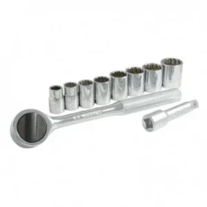 JUEGO DE DADOS Y ACCESORIOS CUADRO DE 3/